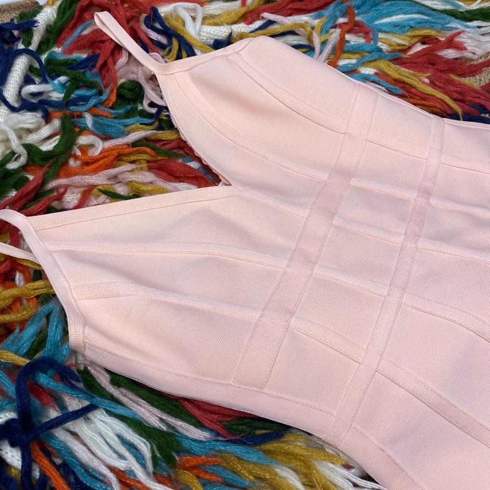 Medium peplum spaghetti strap VENUS dress